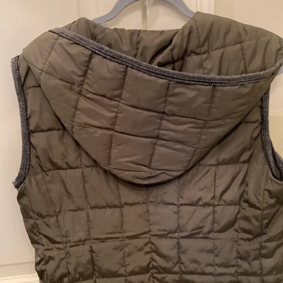 Ciao Milano olive green quilted vest - Picture 4 of 5